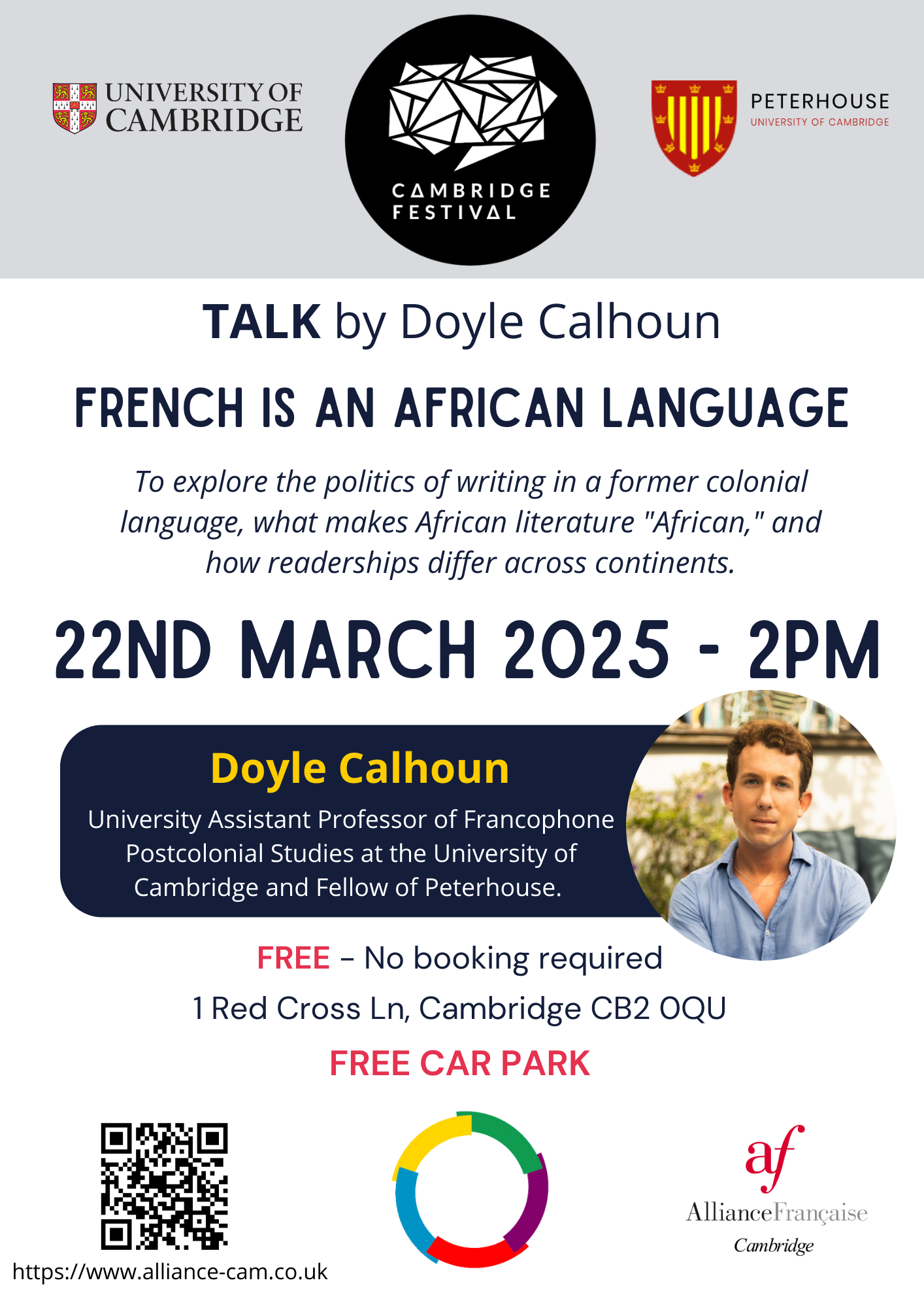 Talk by Doyle Calhoun - French is an African Language